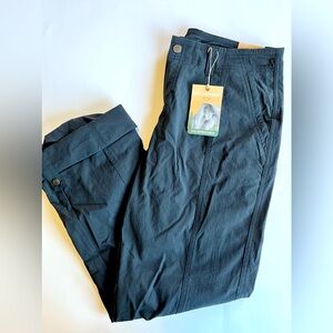 Royal Robbins Women's 6 Long Discovery III Pants Black‎ Outdoor Hiking UV 50